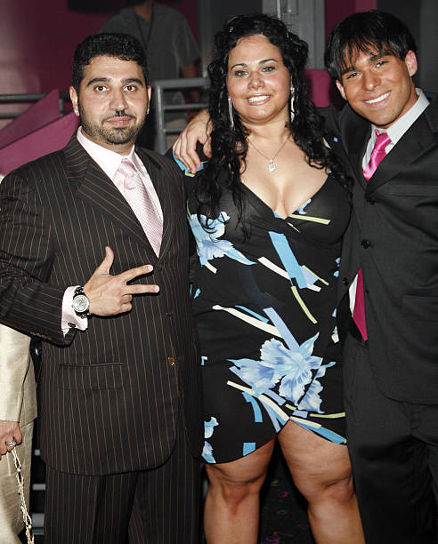 Club Paris owner Fred Khalilian with Ashley Sleiman and Brad Sleiman