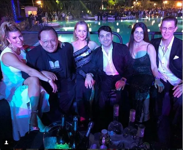 Fred Khalilian and Monster CEO Noel Lee celebrate New Year's Eve 2017